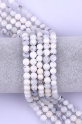 Merlinite Opal Doğal Taş Dizi 6 mm Küre Kesim - 1