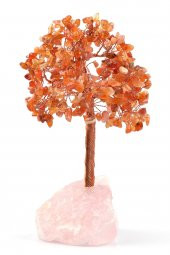 Pembe Kuvars - Karnelyan Akik Doğal Taş Ağaç thumbnail 2