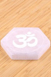 Selenit Doğal Taş Lazer İşlemeli Parça - 1