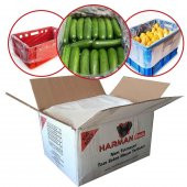 50x70 KASA TORBASI, 500 ADET HARMAN SERA PLASTİK KÖRÜKLÜ KOLİ TORBASI, SALATALIK PATLICAN MEYVE SEBZE KORUMA TORBASI, KASA POŞETİ, EKMEK KASASI POŞETİ - 1