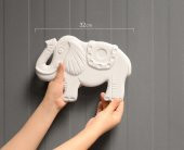 Fil | Seramik Bisküvi Boyanabilir Obje (Ham Ürün) thumbnail 2