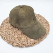 Bay Bayan Beyzbol Deri Süet Kep Haki Renk - 9