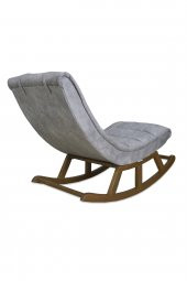 Asedia Miskin Ceviz Kül Gri Sallanan Sandalye Dinlenme Emzirme Baba Tv Okuma Uzanma Koltuğu Berjer thumbnail 3