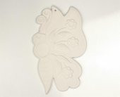 Çiçekli Kelebek Seramik Bisküvi Boyanabilir Obje (Ham Ürün) thumbnail 1