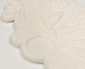 Çiçekli Kelebek Seramik Bisküvi Boyanabilir Obje (Ham Ürün) thumbnail 3