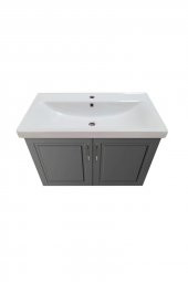 KAREN BANYO ARİN BANYO DOLABI TAKIMI MDF, 80 CM, ANTRASİT - 4