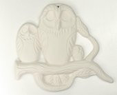 Aile Baykuş Seramik Bisküvi Boyanabilir Obje (Ham Ürün) thumbnail 1