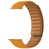 Gpack Apple Watch SE 2 2022 44mm Kordon Deri Mıknatıslı Gizli Mıknatıslı KRD 34 - 4