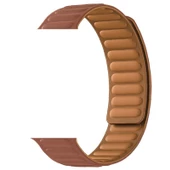 Gpack Apple Watch SE 2 2022 44mm Kordon Deri Mıknatıslı Gizli Mıknatıslı KRD 34 - 7