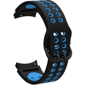 Gpack Samsung Galaxy Watch 5 Pro Kordon Delikli Çift Renk Silikon - 10