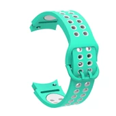 Gpack Samsung Galaxy Watch 5 44mm Kordon Delikli Çift Renk Silikon - 12