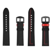 Gpack Samsung Galaxy Watch 5 44mm Kordon Nubuk Deri Görünüm Dikişli KRD 19 - 4