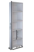 ABETE MOBİLYA 5 Raflı Kitaplık - Oyuncak Dolabı / Beyaz - 4
