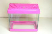 Girist Pet Beta Balıklar İçin Pembe Renk Mini Akvaryum 22,5x20x11,5 - 1