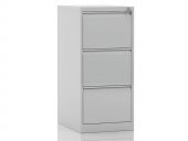 Üç Çekmeceli Metal Kartoteks Askılı Dosya Dolabı Gri Renk - 1