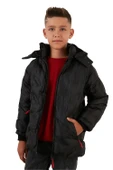 Life For Moda Erkek Çocuk İçi Peluş Astarlı Çıkarılabilir Kapüşonlu Su Geçirmez Mont 5053 - 4