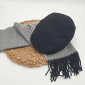 İkili Takım Kasket Ve Atkı Siyah Ve Gri - 10