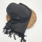 Füme Renk Atkı Ve Kasket İkili Takım - 3