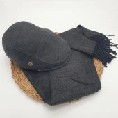 Füme Renk Atkı Ve Kasket İkili Takım - 5