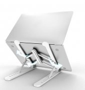 Ayarlanabilir Dizüstü Standı Taşınabilir Alüminyum Tablet Laptop Macbook - 1