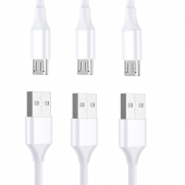 PL-S01 Data Cable Micro Şarj Kablosu 3 Lü Set - 1