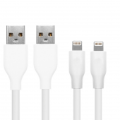 PL-S01 Data Cable Lightning Apple Uyumlu Şarj Kablosu 2 Li Set - 2