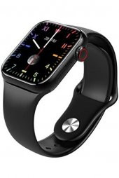 M26 Plus Smart Watch 6 Siyah Akıllı Saat Wireless Charging - 2