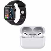 2 Li Premium Set Full Ekran Akıllı Saat İnpods Pro Beyaz Bluetooth 5.0 Kulak İçi Kulaklık thumbnail 2