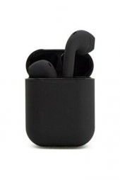 Premium Set Full Ekran Akıllı Saat Siyah Bluetooth i12 İnpods Kulaklık thumbnail 3