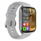 Samsung Uyumlu Galaxy Buds+ Pembe Bluetooth Kulaklık Smartwatch Gri Akıllı Saat - 1