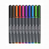 Fineliner 10 lu İnce Uçlu Kalem Prime Ink 10 Renk 1 Paket - 3