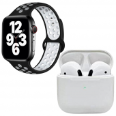 Pro 5 Beyaz Bluetooth Kulaklık Watch 7 Siyah Nike Akıllı Saat - 2