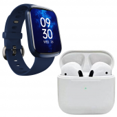 Pro 5 Beyaz Bluetooth Kulaklık Smartwatch Mavi Akıllı Saat - 2