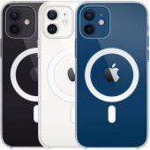 iPhone 12 Uyumlu Kılıf Magsafe Wireless Şarj Özellikli Şeffaf Kapak - 2