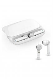 True Wireless Beyaz Kızaklı Bluetooth Kulaklık Version 5.0 Suya Dayanıklı Sürüm - 2