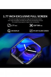 Hw56 Plus Pembe Smart Watch 7 Akıllı Saat Wireless Charging Çift Buton Aktif Her Telefona Uyumlu thumbnail 4