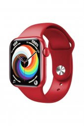 Hw56 Plus Kırmızı Smart Watch 7 Akıllı Saat Wireless Charging Çift Buton Aktif Her Telefona Uyumlu - 1