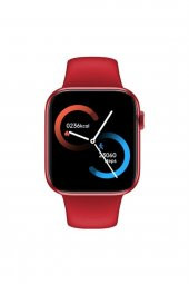 Hw56 Plus Kırmızı Smart Watch 7 Akıllı Saat Wireless Charging Çift Buton Aktif Her Telefona Uyumlu - 2