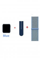 Fk99 Plus Mavi Akıllı Saat Çift Kordon Adımsayar Nabız Tansiyon Ölçer Suya Dayanıklı Ios Android Uyumlu thumbnail 2