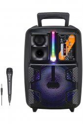 Taşınabilir Toplantı Anfisi Bluetooth Speaker Mikrofonlu Kablosuz Hoparlör - 2