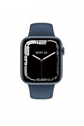 M36 Plus Mavi Çift Tuş Aktif Wireless Şarjlı Ekg Nabız Tansiyon Ölçer Suya Dayanıklı IoS android Uyumlu thumbnail 2