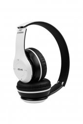 P47 Beyaz  Extra Bass Wireless Bluetooth Kulaklık 5.0 Fm Radyo - 1