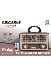 Eskitme Nostalji Tasarımlı Bluetoothlu Nostalji Radyo Usb / Sd / Fm / Pg-4405 - 1