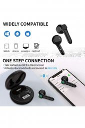 Xiaomi Uyumlu Stereo Earbuds MG-S19 Tws Bluetooth Kablosuz Kulaklık Siyah - 4