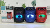 GTS-1348 3 inç Kablosuz Mavi Mini Hoparlör - 1