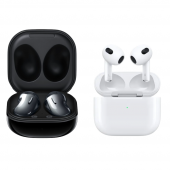 Galaxy Uyumlu Buds Live Siyah ve Airpods Uyumlu 3.Nesil Bluetooth Kulaklık thumbnail 2