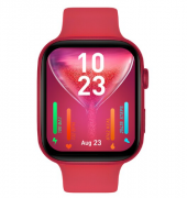 D7PRO MAX GPS, NFC, IOS Android Uyumlu Akıllı Saat Kırmızı thumbnail 3