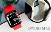 D7PRO MAX GPS, NFC, IOS Android Uyumlu Akıllı Saat Kırmızı thumbnail 4