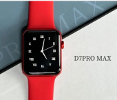 D7PRO MAX GPS, NFC, IOS Android Uyumlu Akıllı Saat Kırmızı thumbnail 1