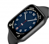 WS7 Pro Smartwatch Hızlı Kablosuz Şarj Özelliği Siyah Renk thumbnail 3